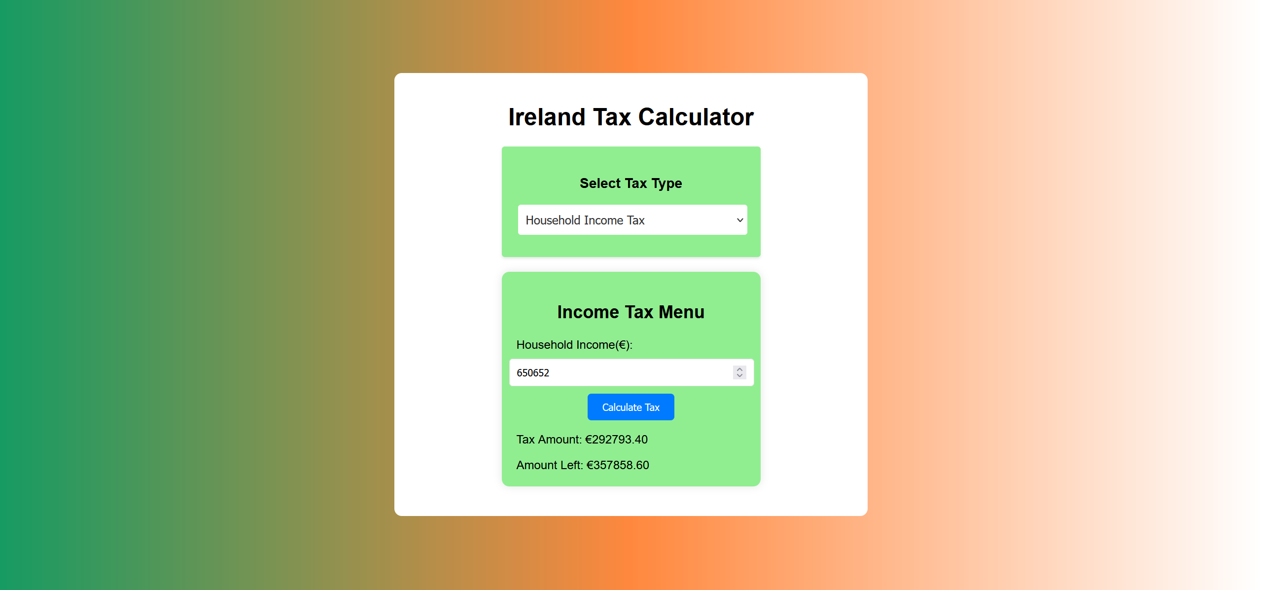 tax calculator Image